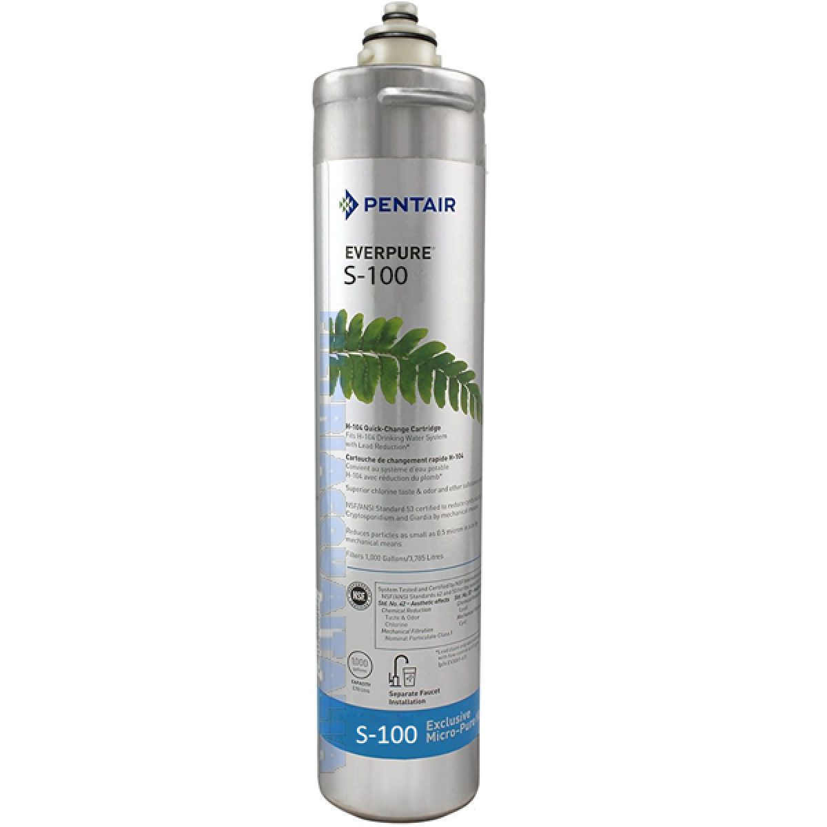 Filtro Acqua A Baionetta Swan 4MF-B Compatibile Con Everpure 4CB - Made In Italy, Filtrazione 0,5 Micron